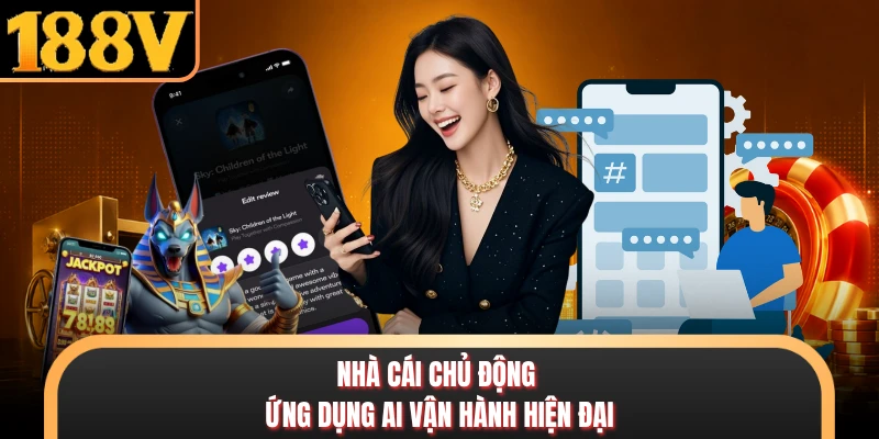 Nhà cái chủ động ứng dụng AI vận hành hiện đại