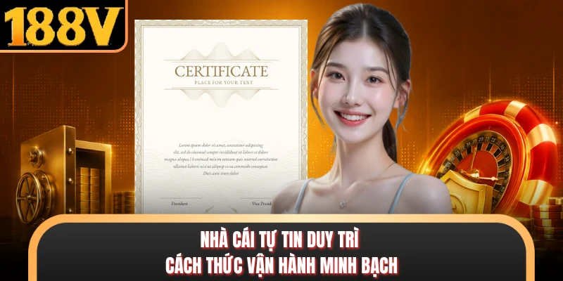 Nhà cái tự tin duy trì cách thức vận hành minh bạch